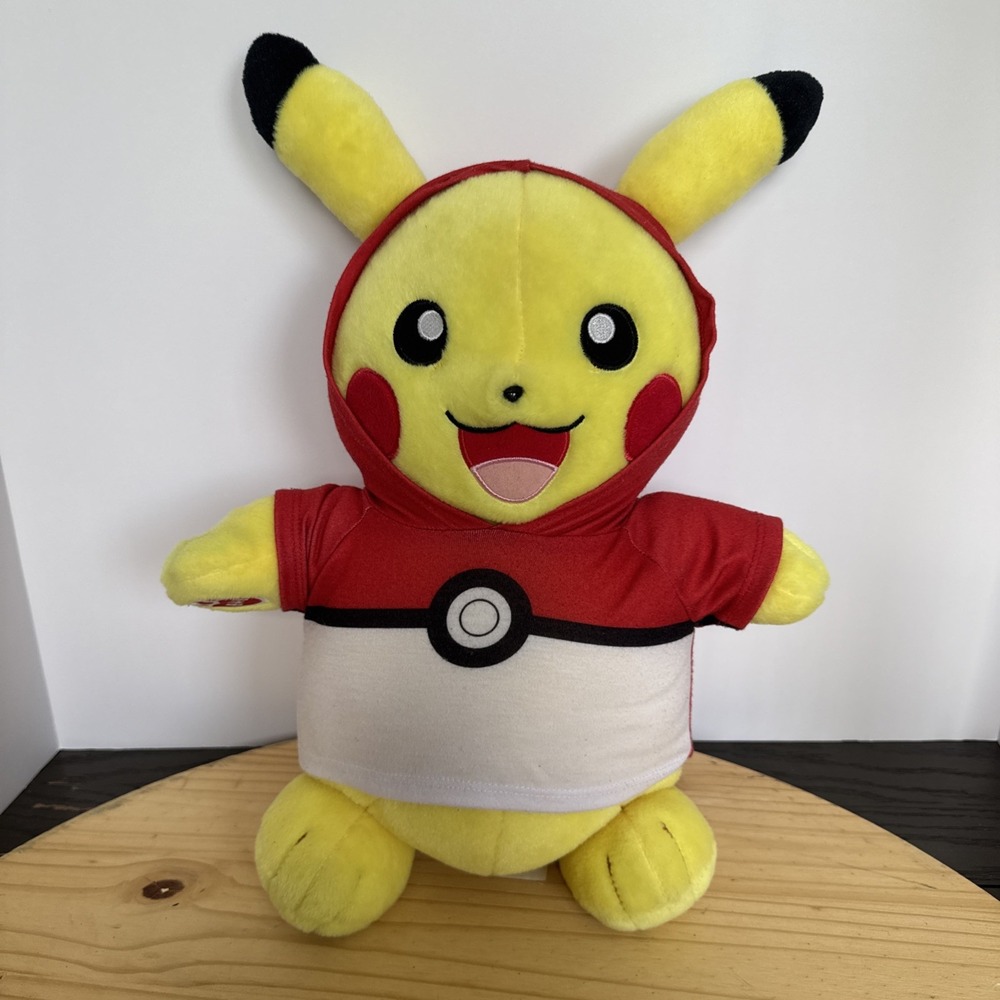 Pikachu Plush With Pokeball Hoodie Shirt + SOUND
